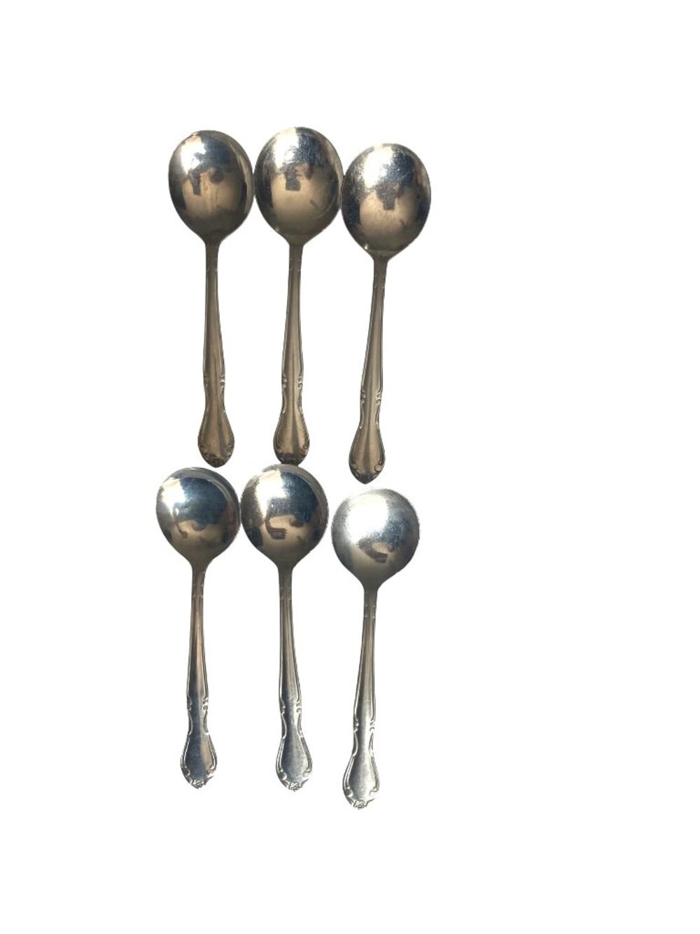 Delco Melinda Stainless Soup Spoons Japan 6 inches Flatware Utensils